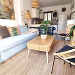 Boho Greek Haven With Orange Grove Views Near Beach