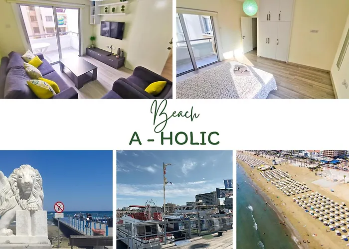 Beach-A-Holic Apartment, 2 Min Distance From Larnaca Marina