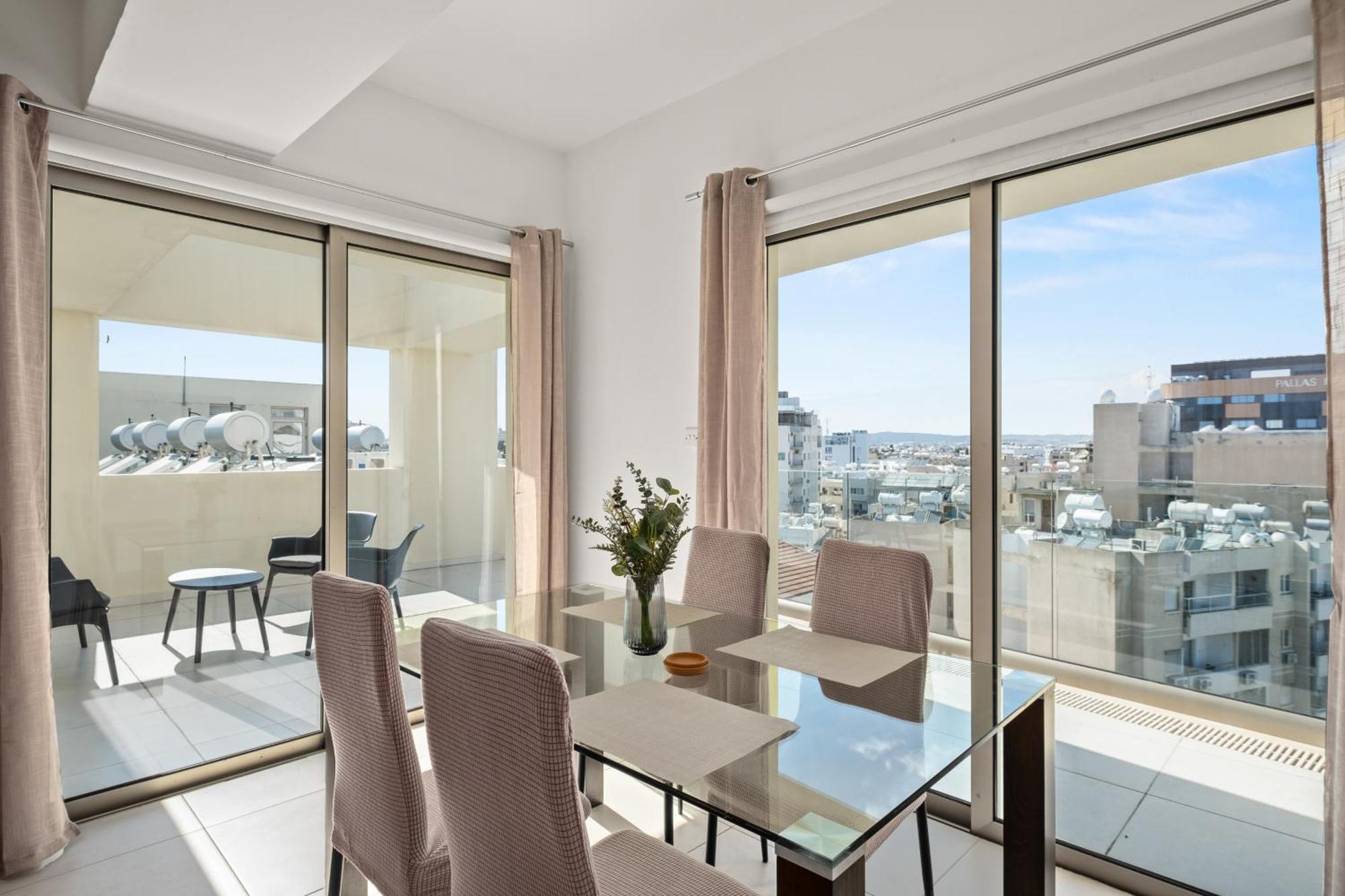 Downtown 2 Bedroom Penthouse Larnaca