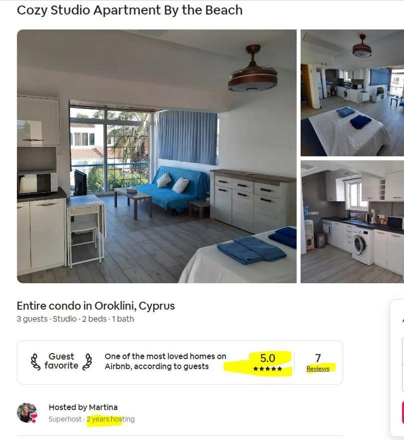 Apartment Large Studio 300m From The Beach Larnaca