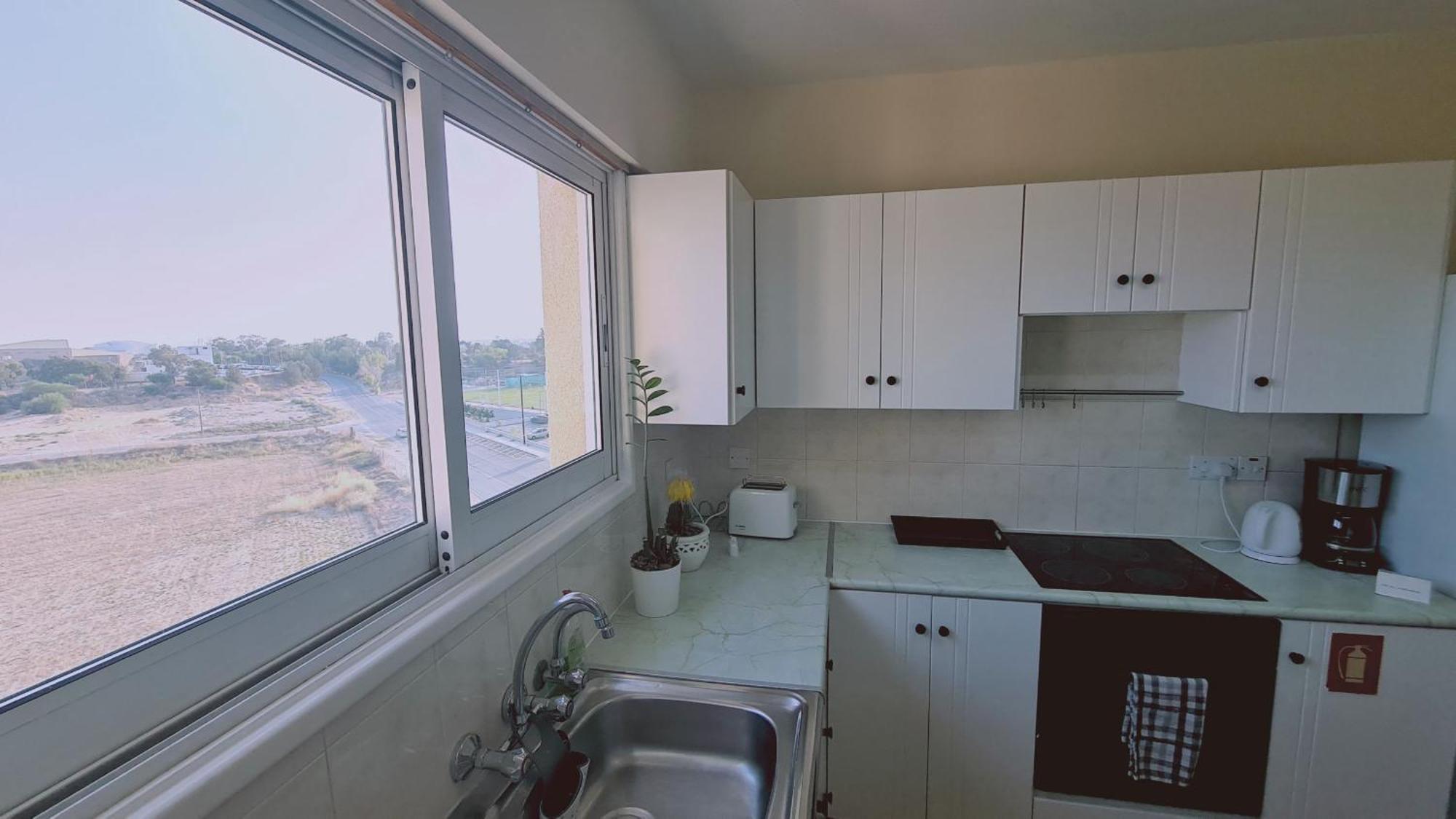 Sea And Salt Lake Panoramic View Apt