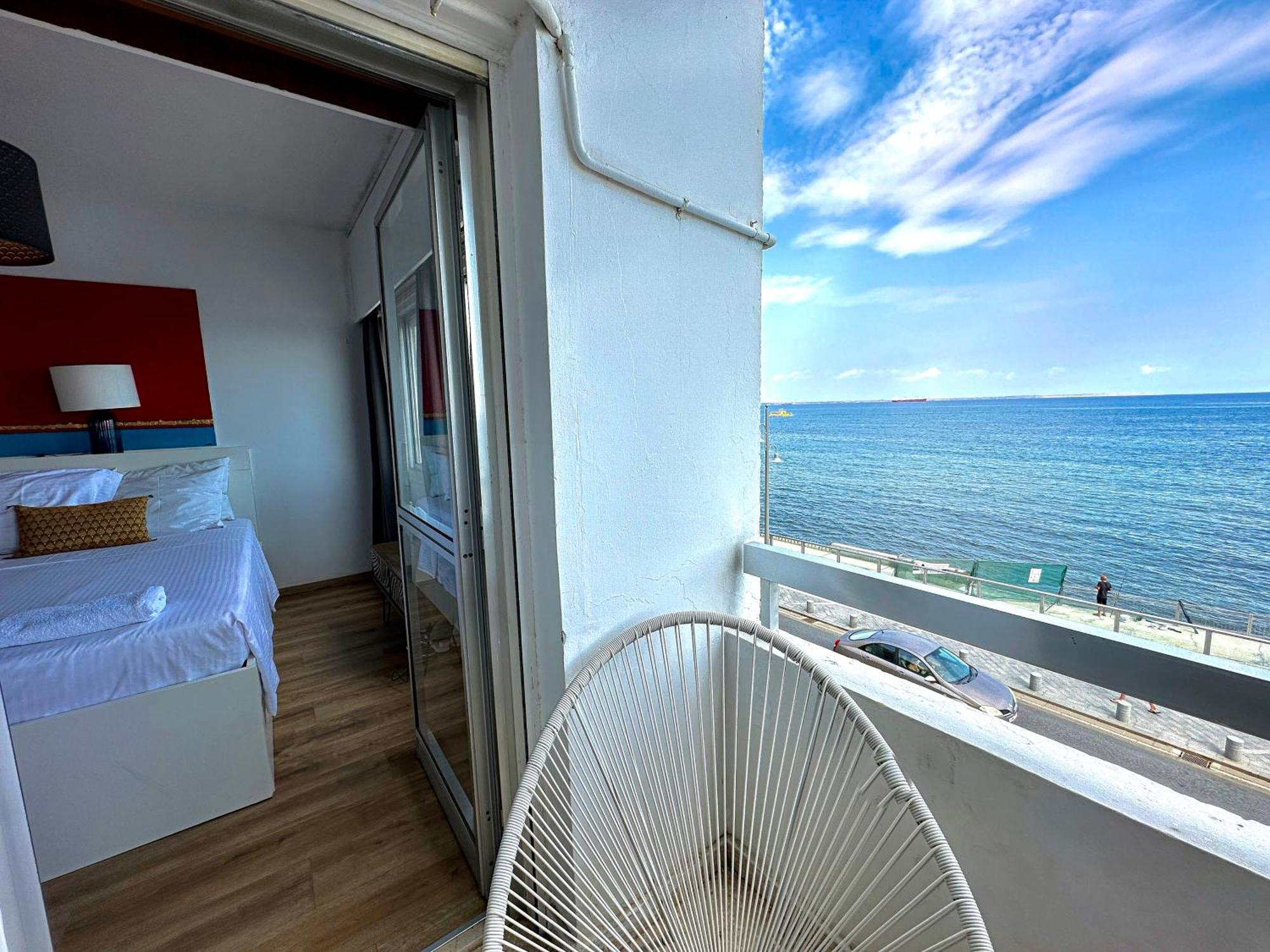 2br Seafront In Center With Community Pool Apartment Larnaca
