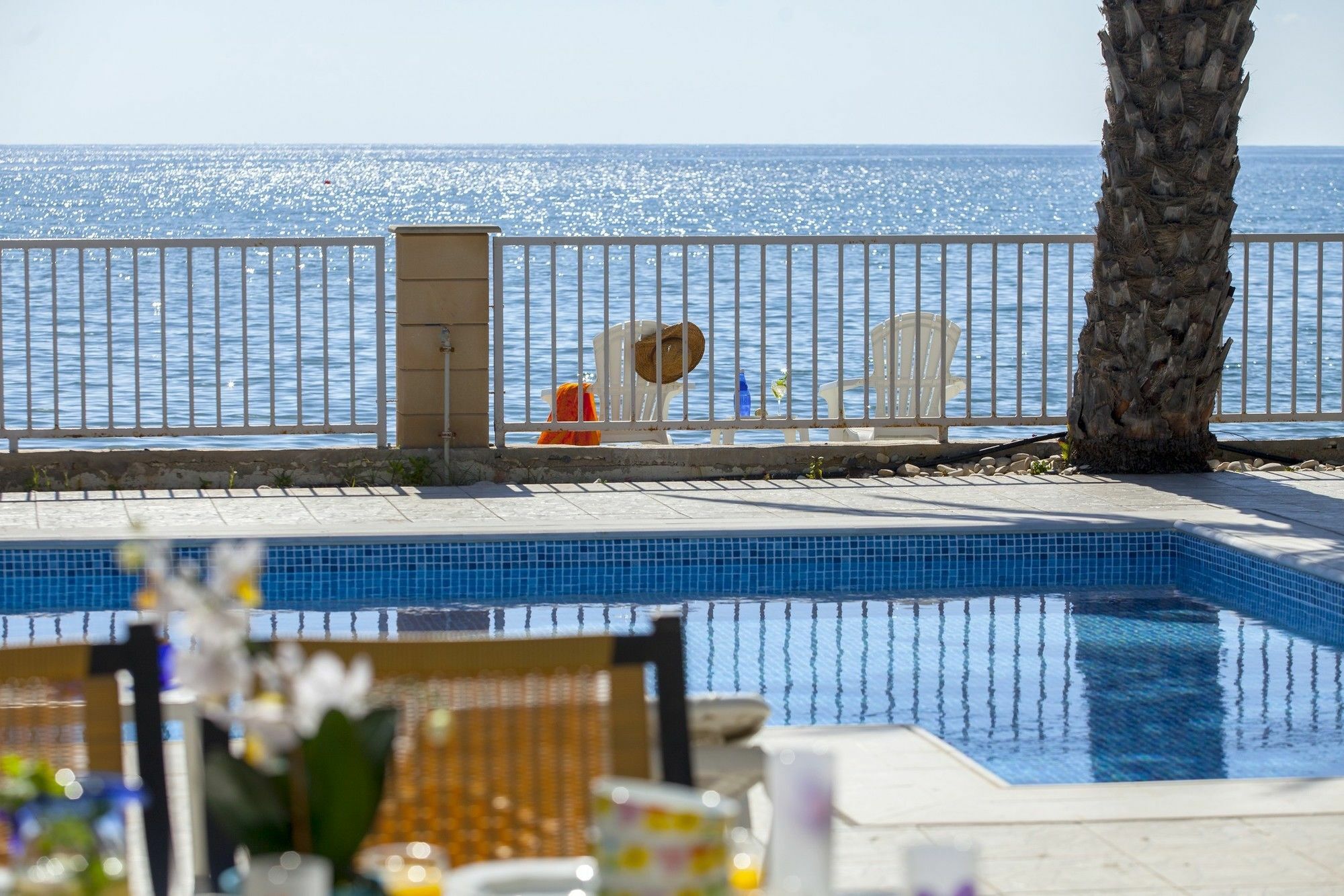 Sunset Beachfront Meneou Villa Larnaca